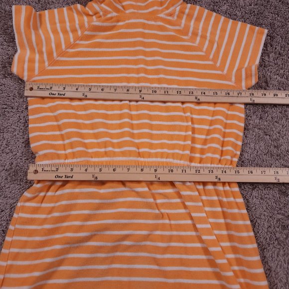 Hanna Andersson Hoodie Coverup Girls Size 160 US 14-16 Terry Striped Swim - Picture 5 of 12